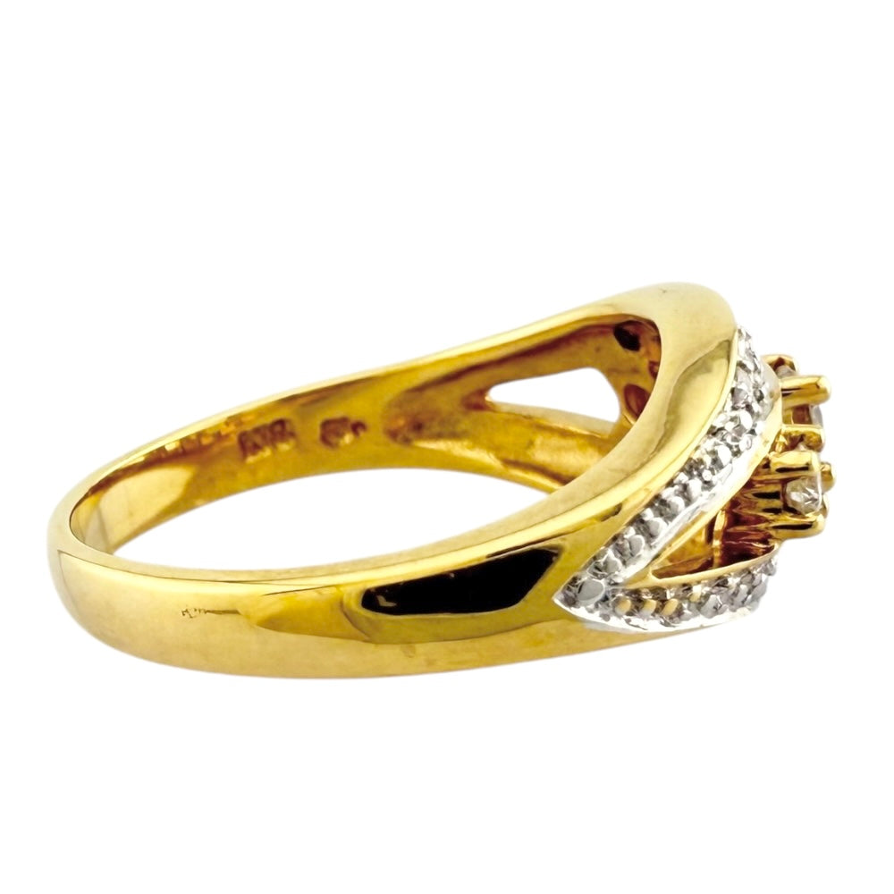 MIKIMOTO ミキモト リング 指輪 11号 18金 K18イエローゴールド