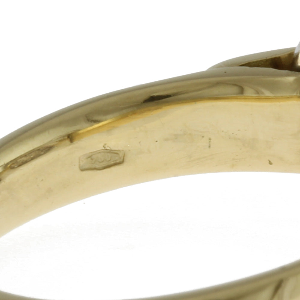 Damiani 2-tone ring, size 12, 18k gold, diamond, women's, pre
