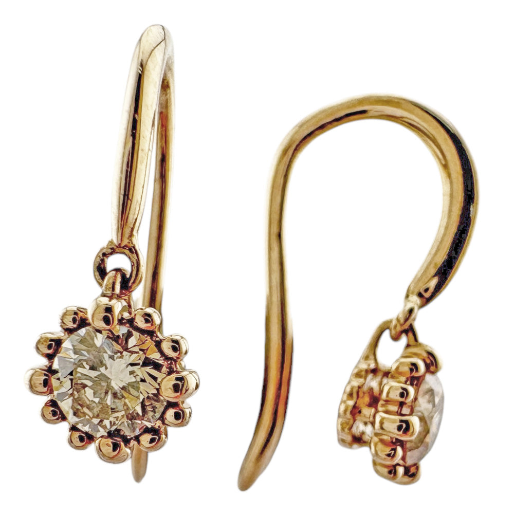 KASHIKEY カシケイ ミル ピアス 18金 K18ゴールド ダイヤモンド