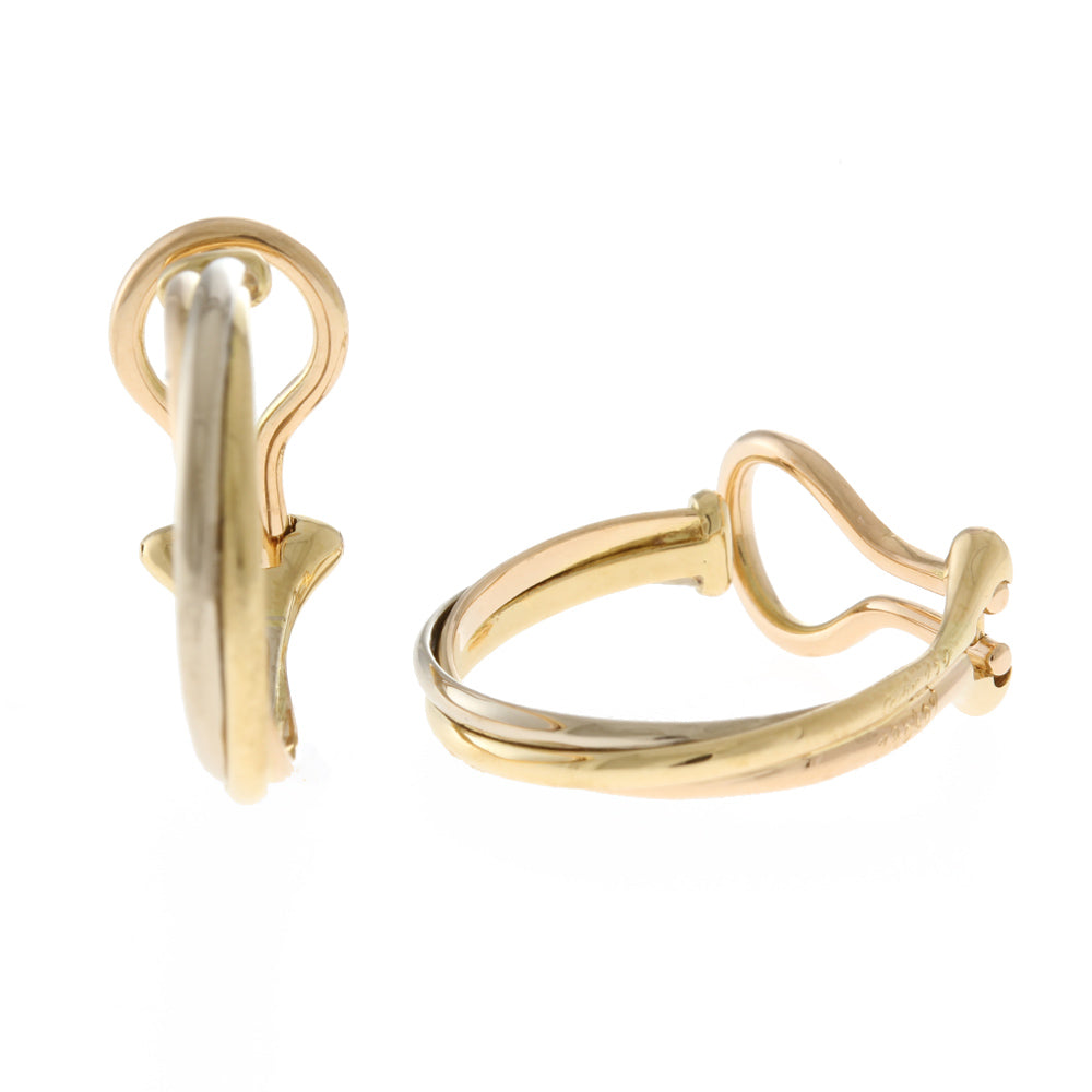 カルティエ CARTIER トリニティ イヤリング 18金 K18イエローゴールド