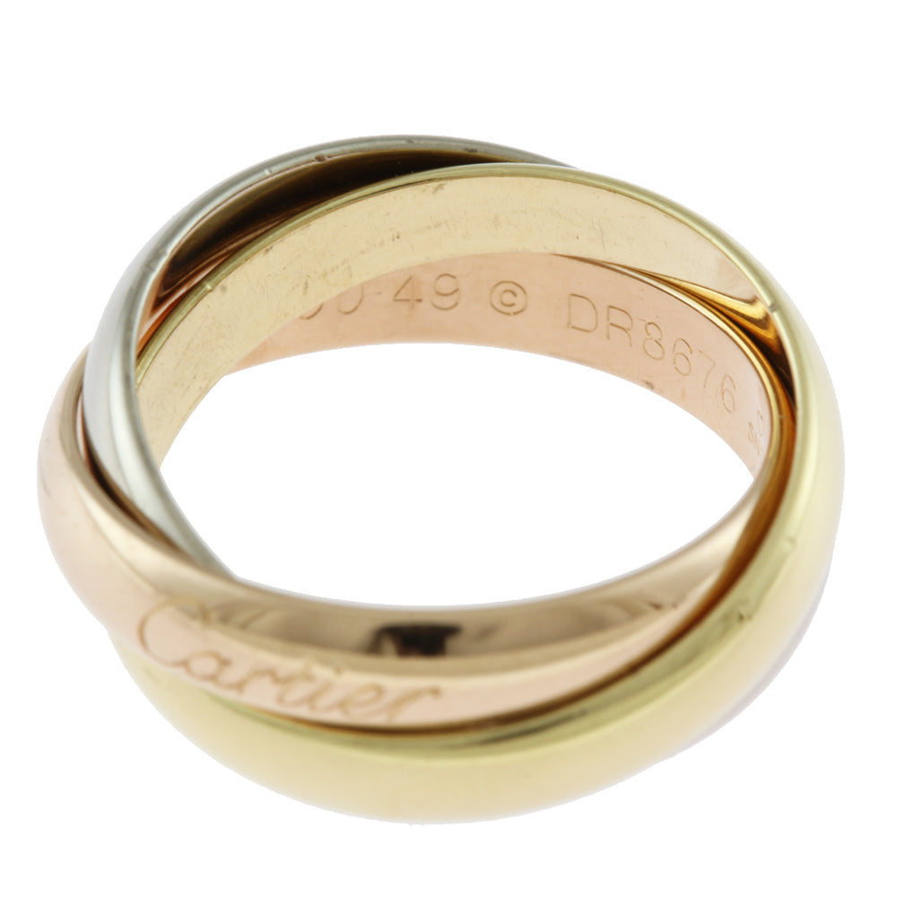 Cartier Trinity Ring, Size 9, 18K Yellow Gold, Women's, CARTIER