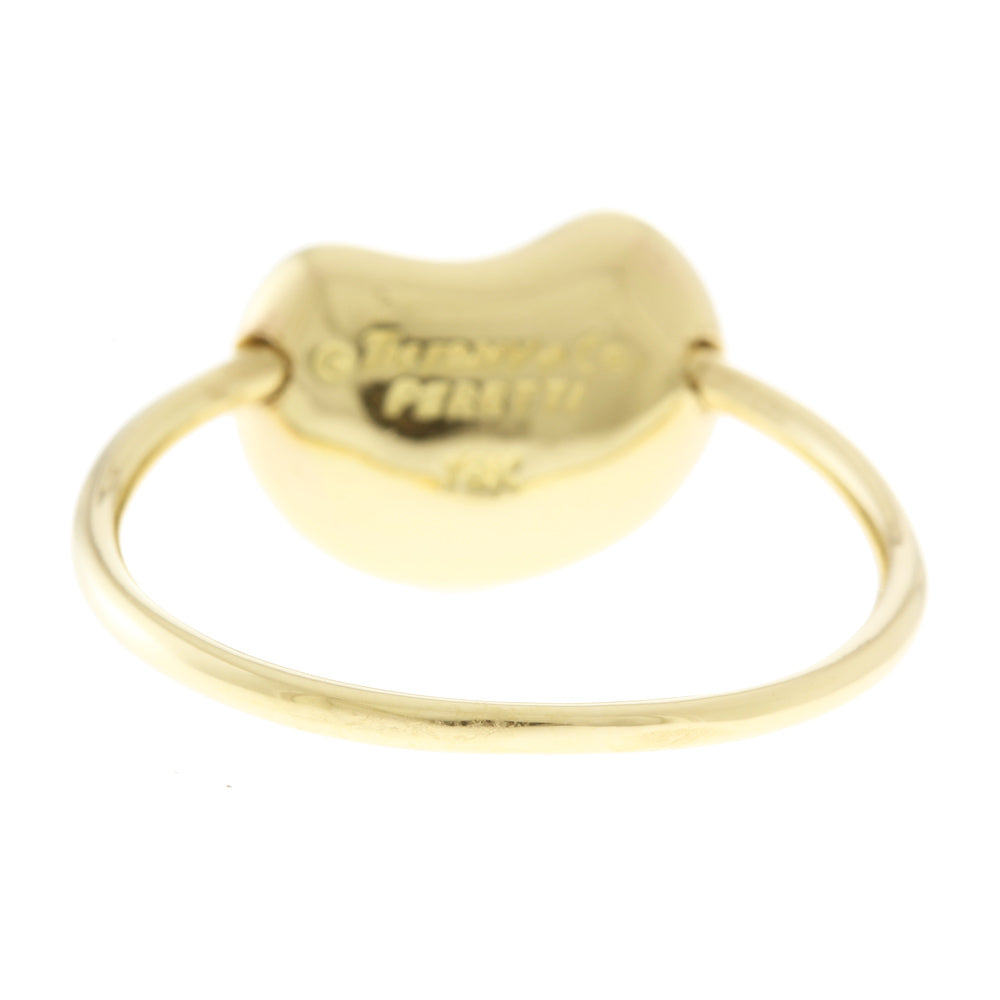 c807 美品　ティファニー　ビーン　リング　750 k18 約8号 ビーンズ c807 美品ティファニービーンリング750 k18 約8号 ビーンズ