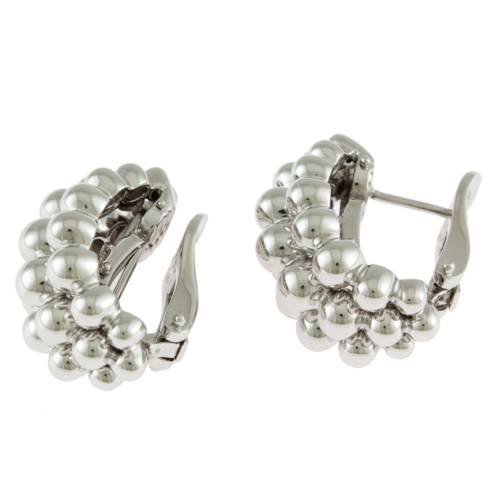 Boucheron ブシュロン グランドレザン ピアス 18金 K18ホワイト