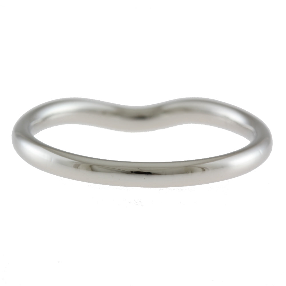 ティファニー カーブドバンド リング 指輪 17.5号 Pt950プラチナ