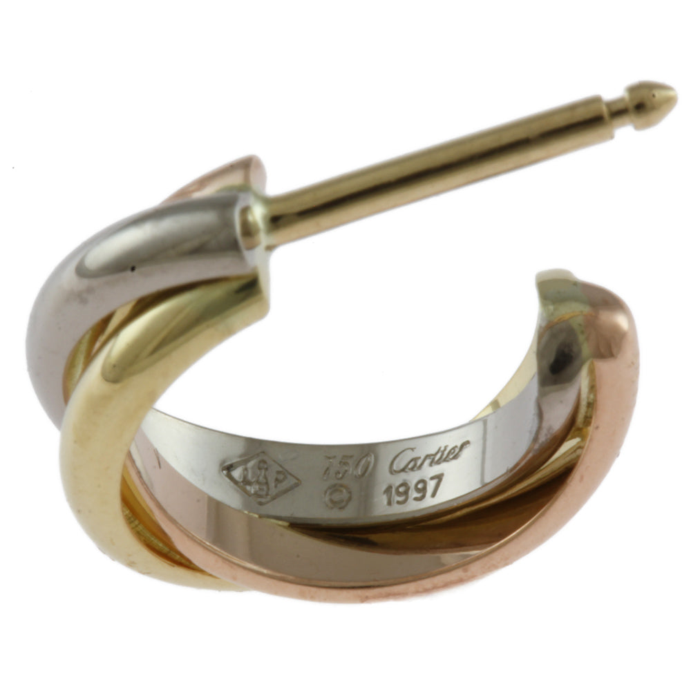 CARTIER カルティエ トリニティ ピアス 18金 K18イエローゴールド