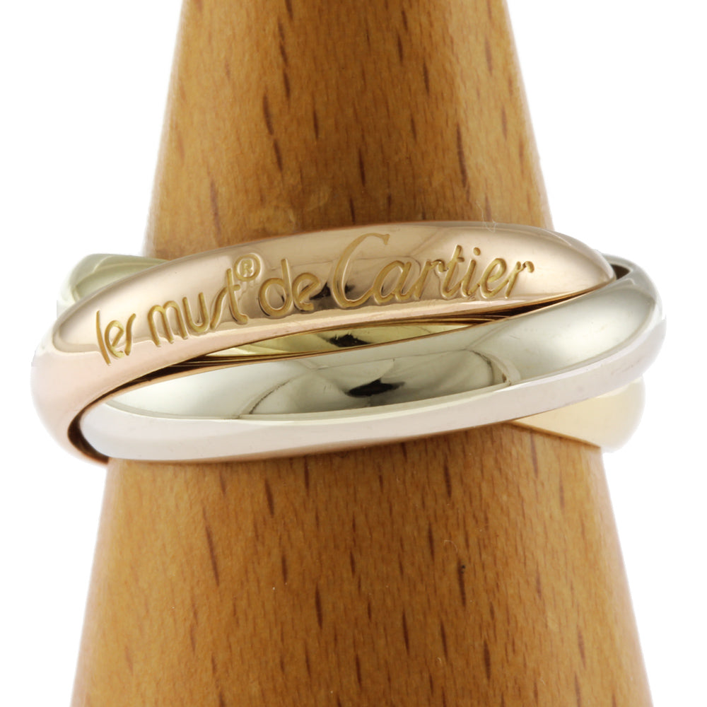 y*i様 Cartier Trinity Ring ゴールド CARTIER Trinity Ring, Size 12.5, 18K Yellow Gold, Women's, Used