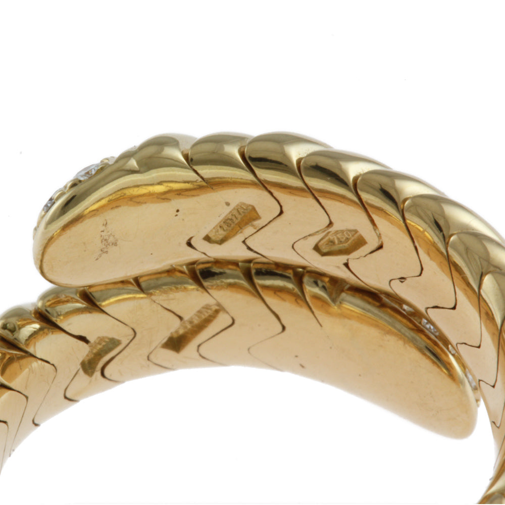 BVLGARI ブルガリ トゥボガス ダイヤモンド リング 指輪 9号 18金 K18