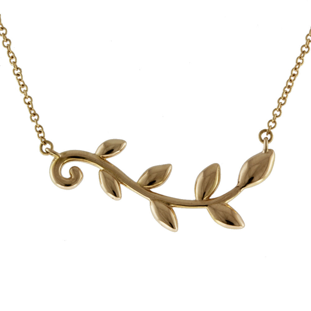TIFFANY&Co. ティファニー オリーブリーフ ネックレス 18金 K18