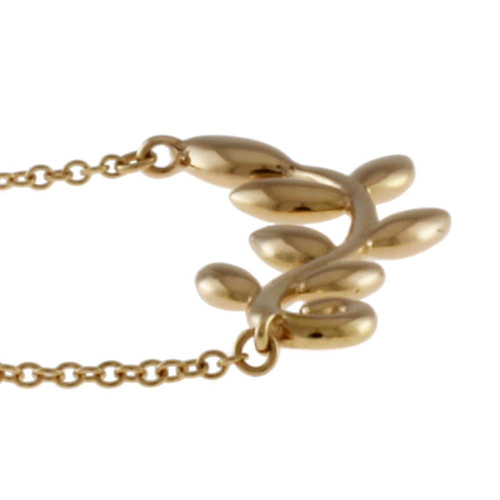 こんこんティファニー★希少 K18 オリーブリーフ ネックレス こんこんティファニー☆希少 K18 オリーブリーフ ネックレス こんこん