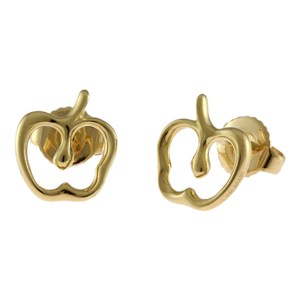 TIFFANY&Co. ティファニー アップル ピアス 18金 K18イエローゴールド