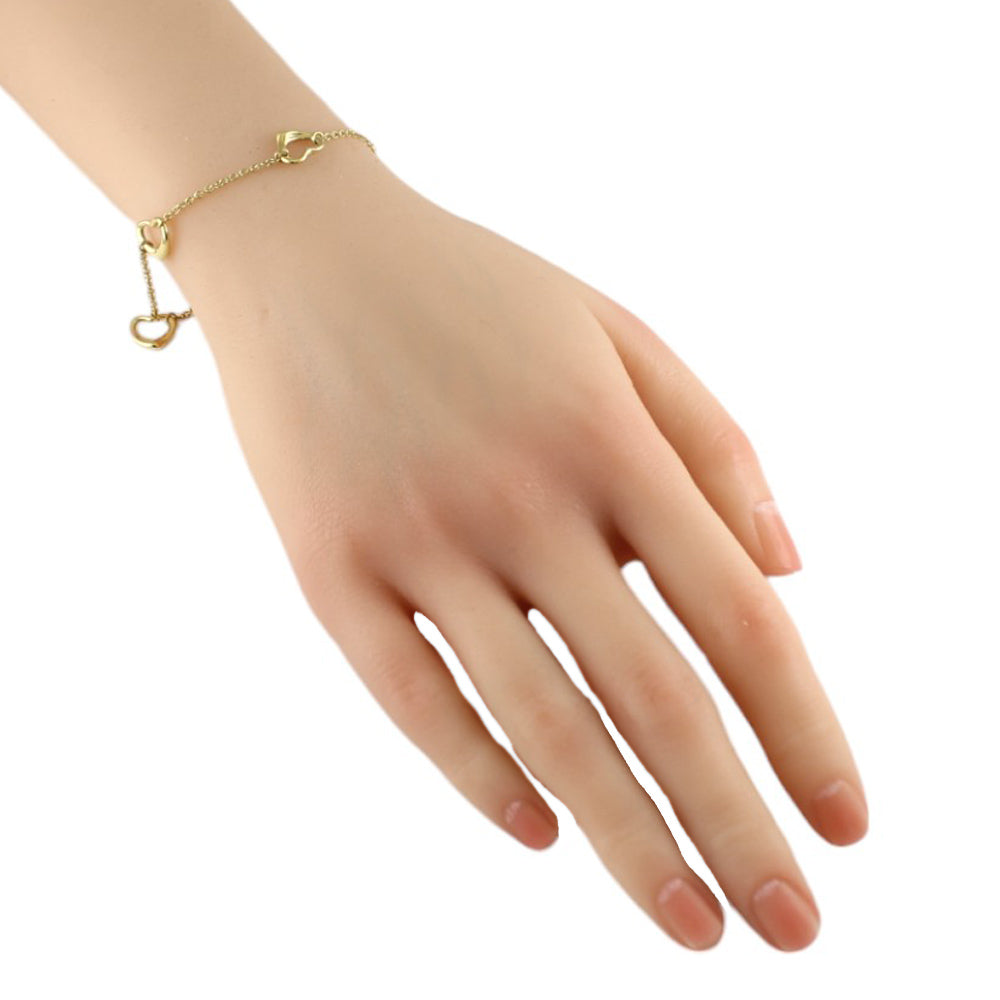 TIFFANY&Co. ティファニー オープンハート ブレスレット 18金 K18