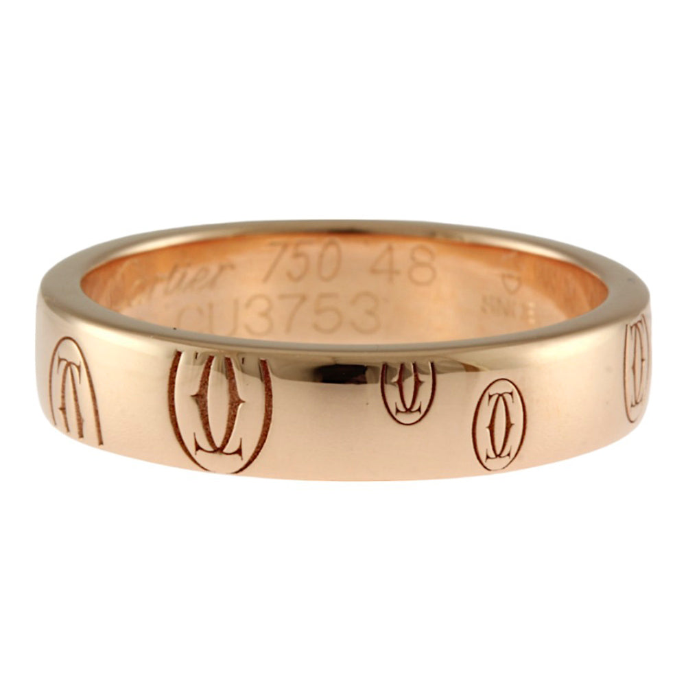 CARTIER カルティエ ハッピーバースデー リング 指輪 8号 18金 K18