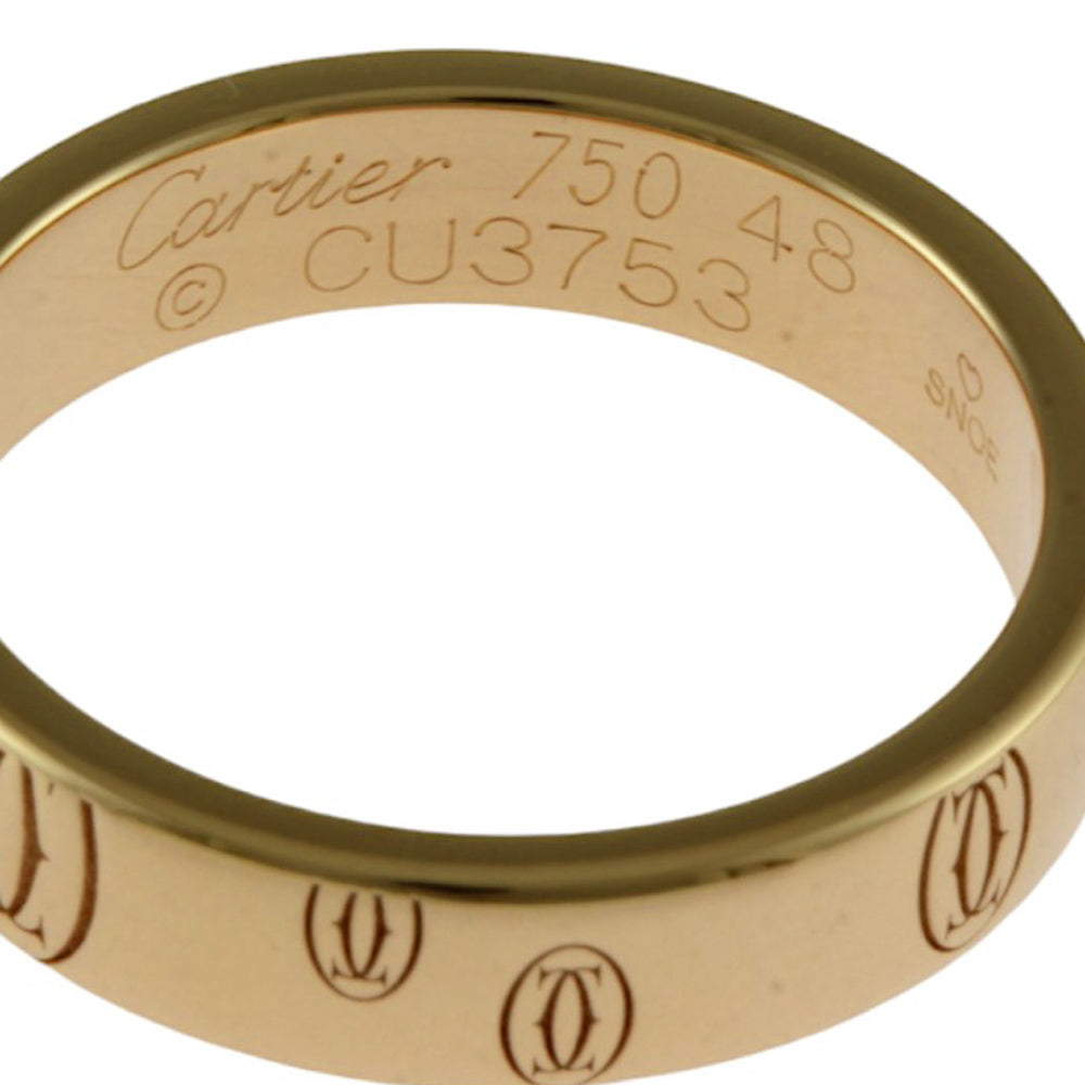 CARTIER カルティエ ハッピーバースデー リング 指輪 8号 18金 K18