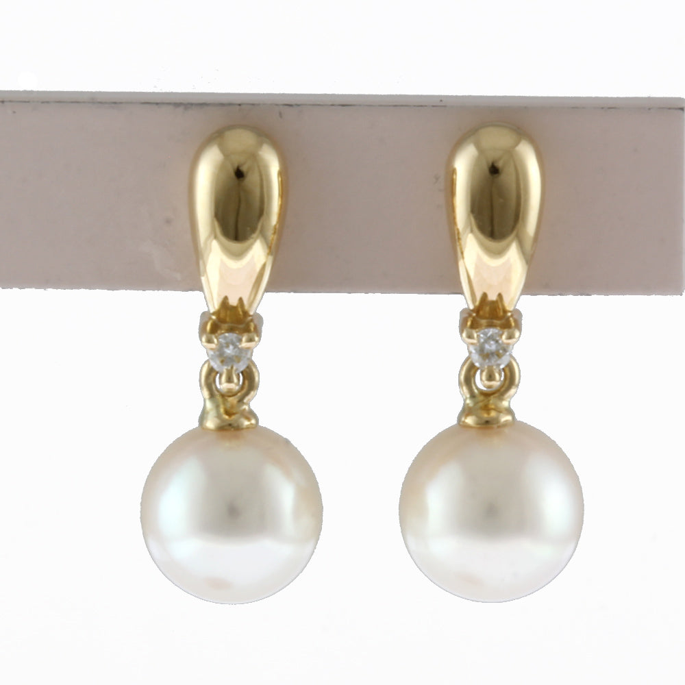 TASAKI タサキ ピアス 18金 K18イエローゴールド ダイヤモンド