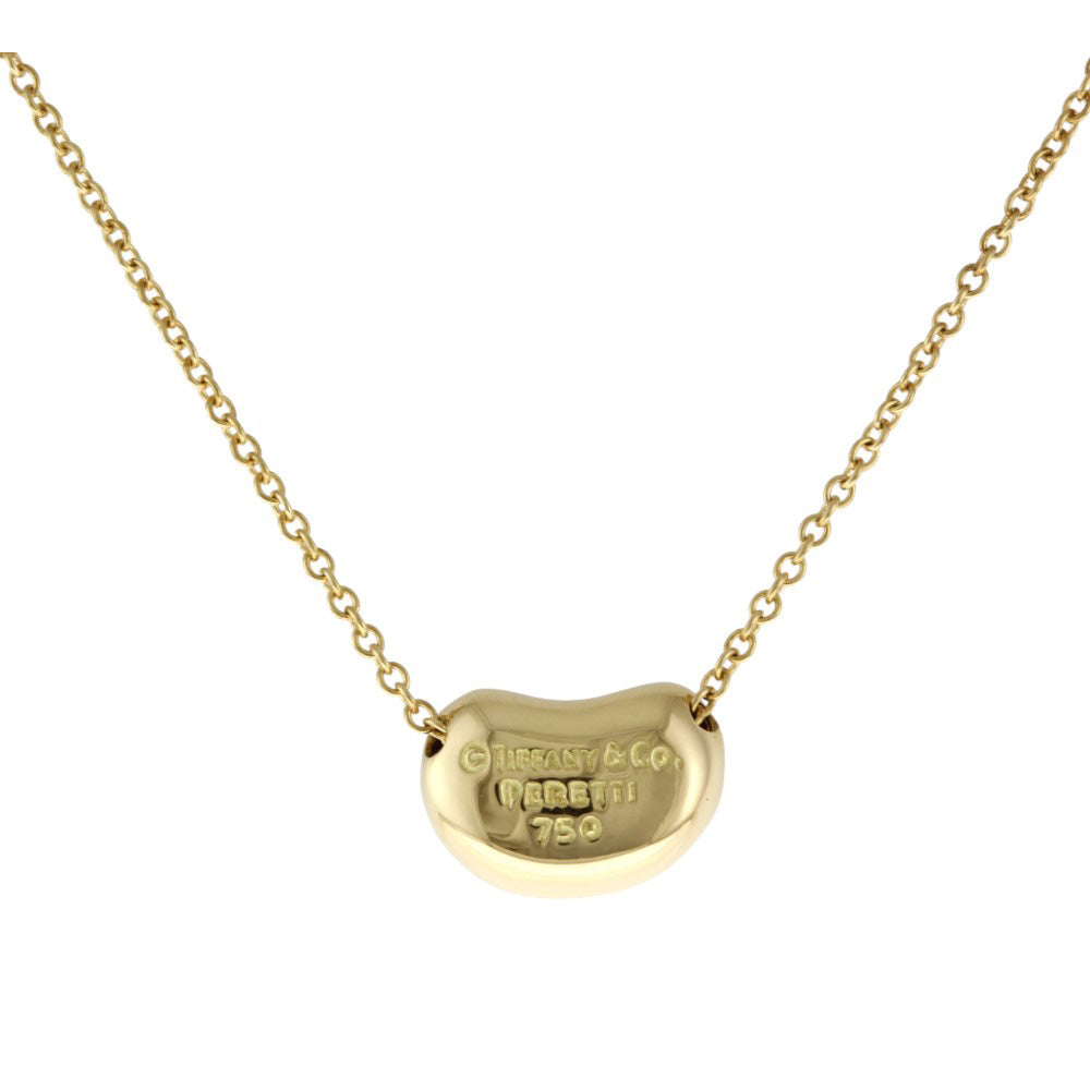 TIFFANY&Co. ティファニー ビーン ネックレス 18金 K18イエロー