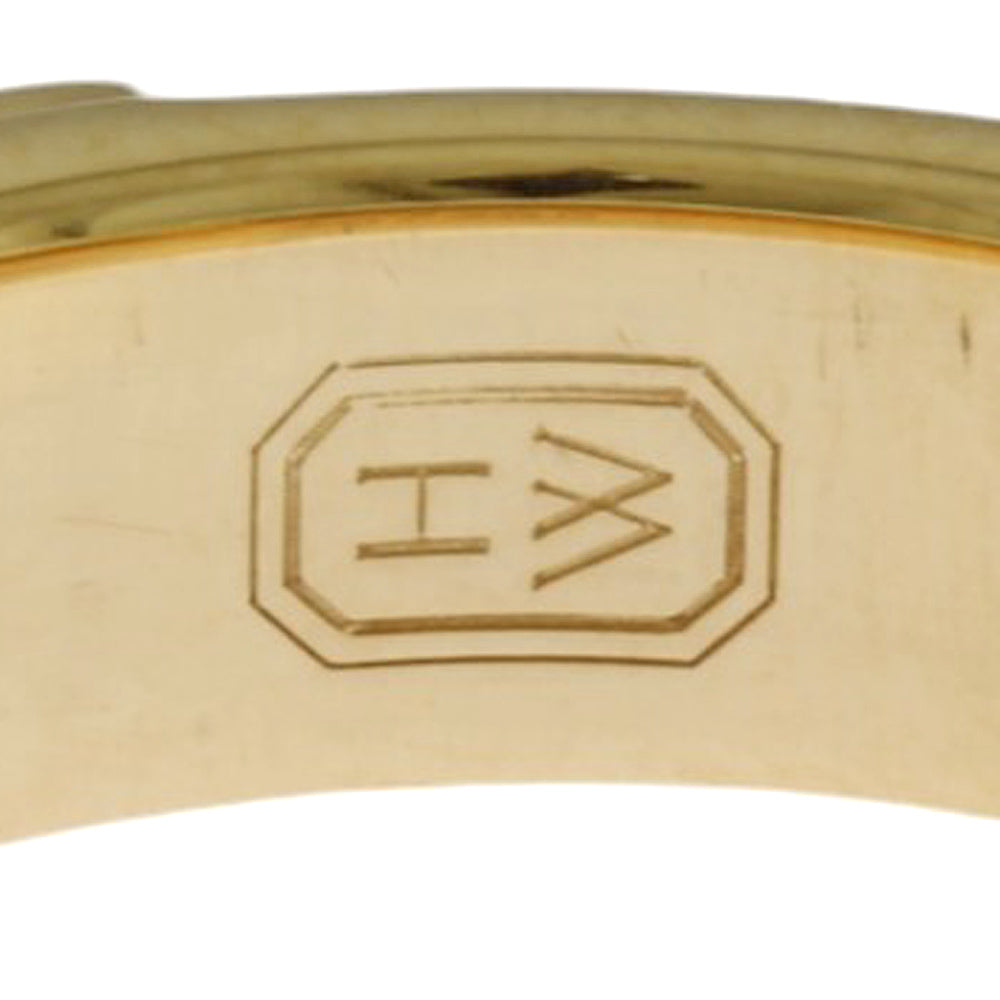 HARRY WINSTON Harry Winston HW Logo Ring Ring 7.5 18 Gold