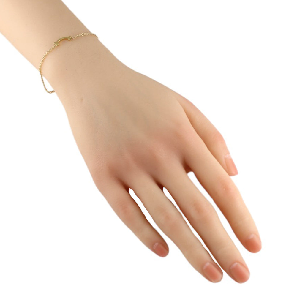Tiffany T Smile Bracelet 18K Yellow Gold Women's