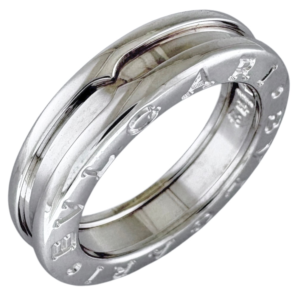 BVLGARI B-zero.1 1-band ring, size 8, 18K, K18 White Gold, Women's