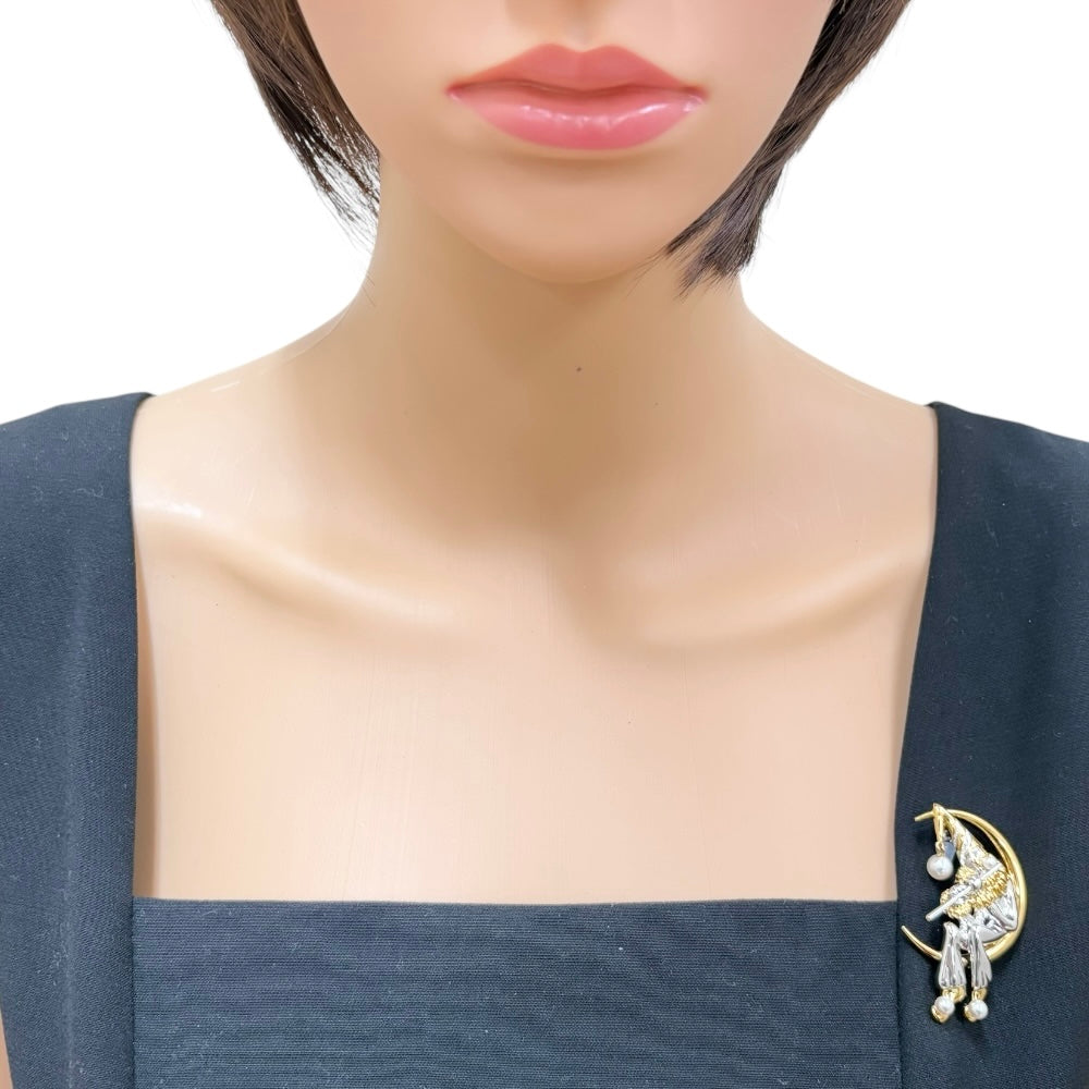 Mikimoto Mikimoto Broach Silver Pearl Ladies Used – 【公式