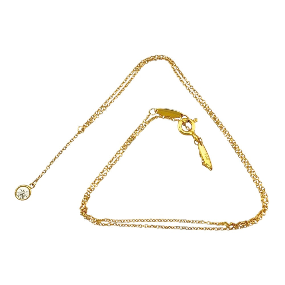 【美品】ティファニー　バイザヤード　イエローゴールド0.17カラット バイザヤード 0.17 イエローゴールド