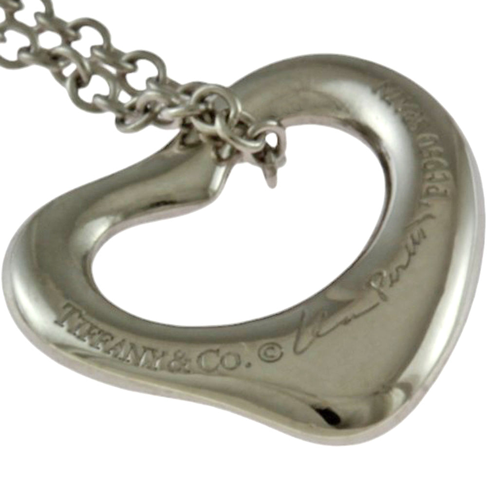 TIFFANY&Co. ティファニー オープンハート ネックレス Pt950プラチナ