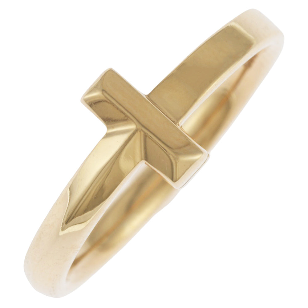 TIFFANY & CO. Tiffany TT One Ring Ring No. 12 Gold K18 Pink Gold