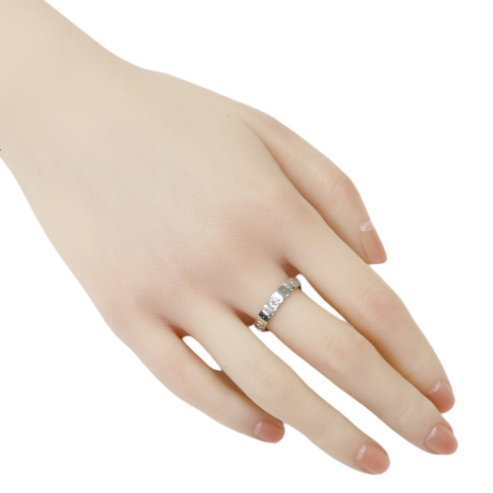 GUCCI グッチ アイコン リング 指輪 18.5号 18金 K18ホワイト