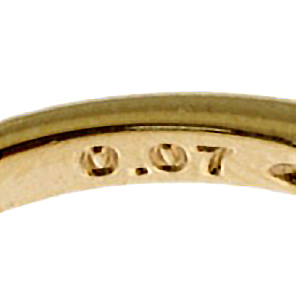 1792 タサキパールダイヤリングK18YGイエローゴールド11号 1854 タサキ