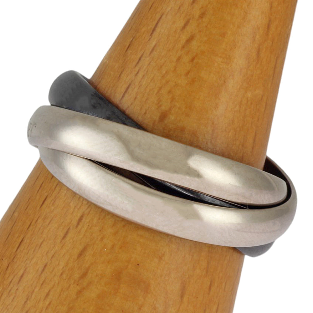 CARTIER カルティエ クラシックトリニティ ブラック＆ホワイト リング