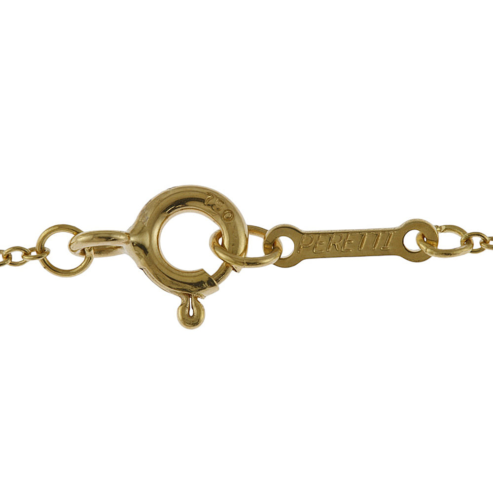 Tiffany & Co. Tiffany Bean Necklace 18 Gold K18 Yellow Gold Ladies