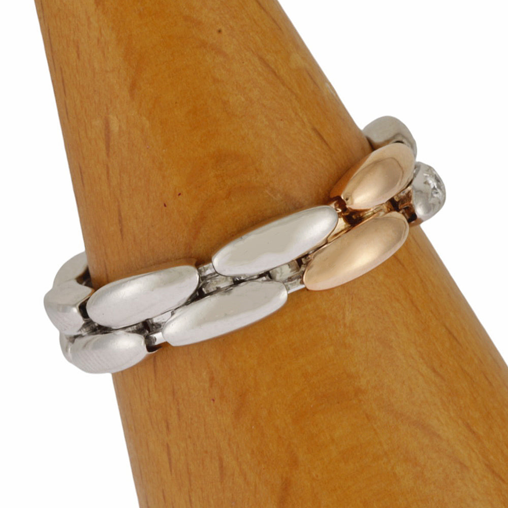 うさぎさん18K刻印ゴールド本パール3個+ダイヤ2個総2.6g9号サイズ本金 TASAKI タサキ 3カラー リング 指輪 15.5号 18金 K18ホワイト