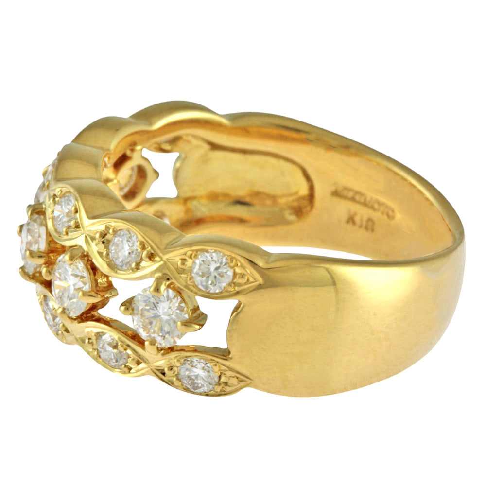 MIKIMOTO k18 リング　18金 リング　ミキモト MIKIMOTO ミキモト リング 指輪 14号 18金 K18イエローゴールド