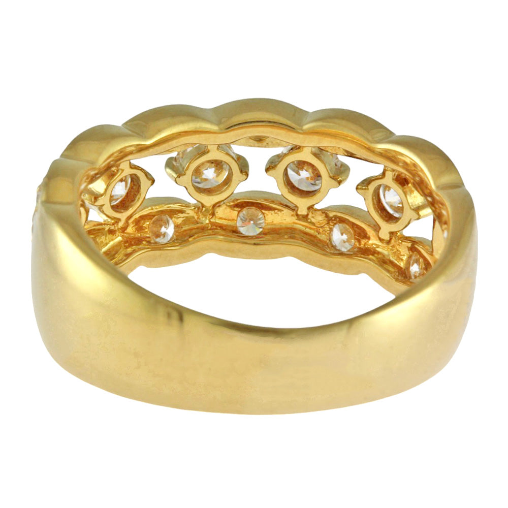 MIKIMOTO ミキモト リング 指輪 14号 18金 K18イエローゴールド