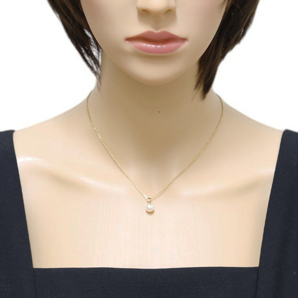 MIKIMOTO ミキモト ネックレス 18金 K18イエローゴールド アコヤパール