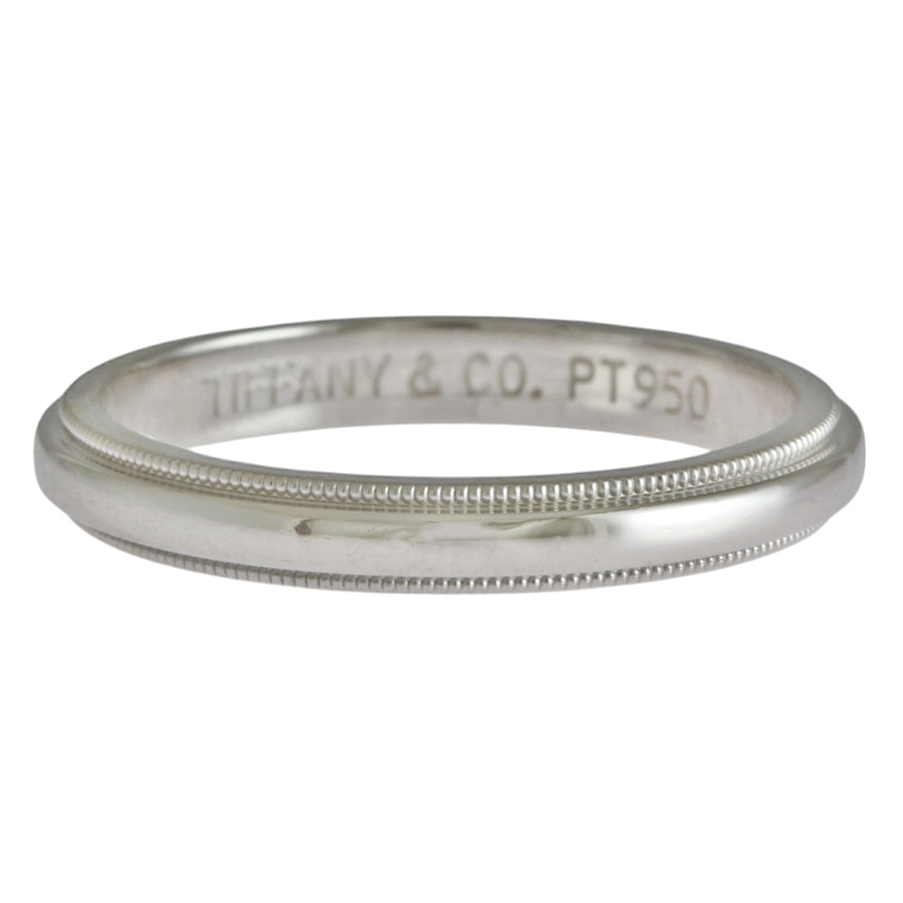 TIFFANY&Co. ティファニー ミルグレイン リング 指輪 17号 Pt950 TIFFANY&Co. ティファニー ミルグレイン リング 指輪 17号 Pt950