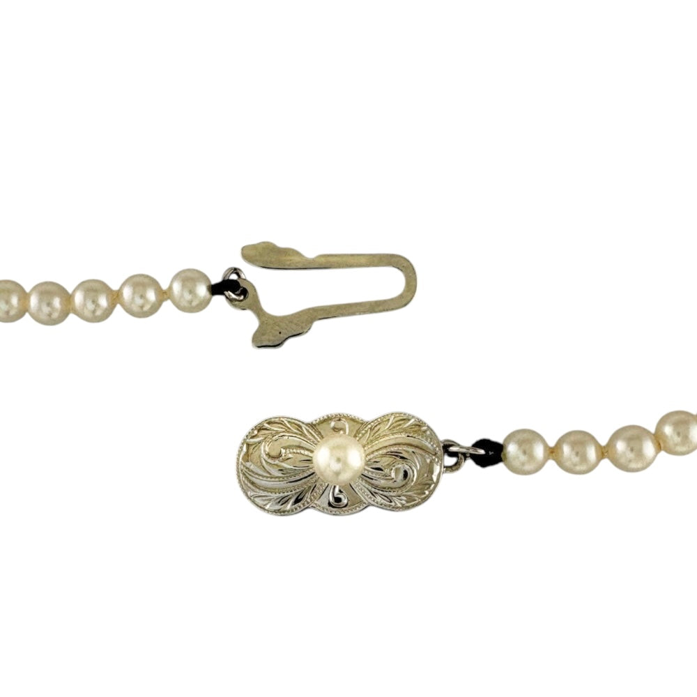 MIKIMOTO ミキモト ネックレス シルバー パール レディース 中古