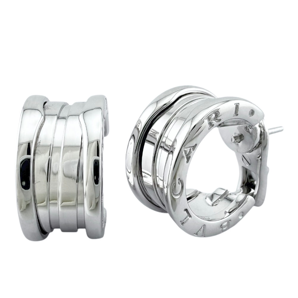 BVLGARI ブルガリ B-zero.1 ピアス 18金 K18ホワイトゴールド