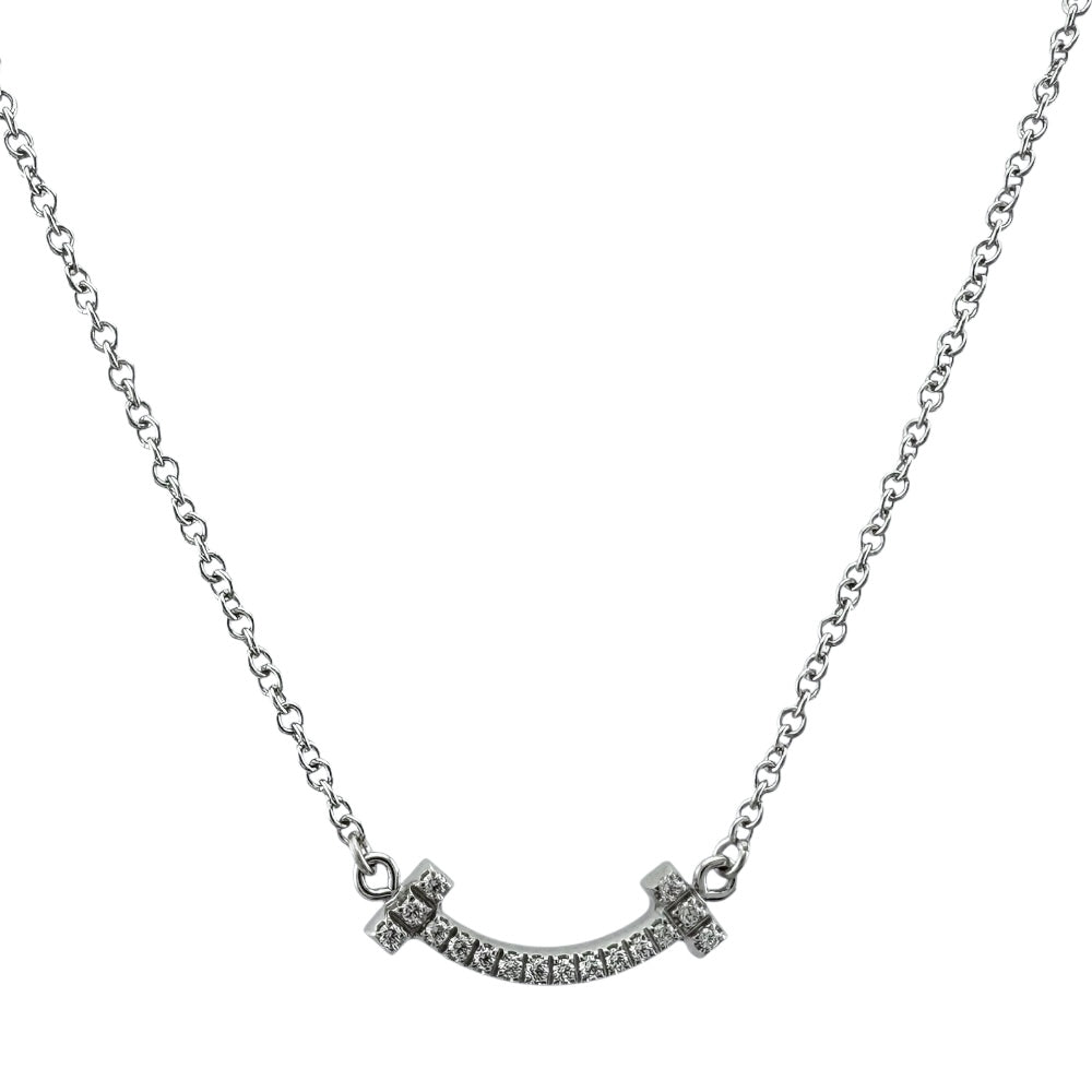 TIFFANY&Co. ティファニー Tスマイル ネックレス 18金 K18