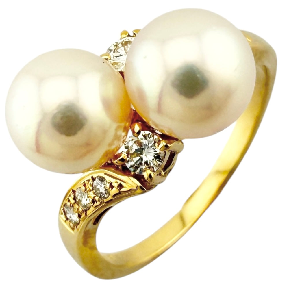 MIKIMOTO ミキモト リング 指輪 12.5号 18金 K18イエローゴールド