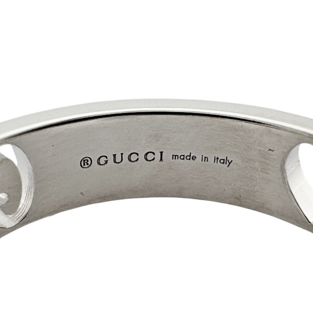 GUCCI グッチ アイコンハート リング 指輪 9.5号 18金 K18ホワイト