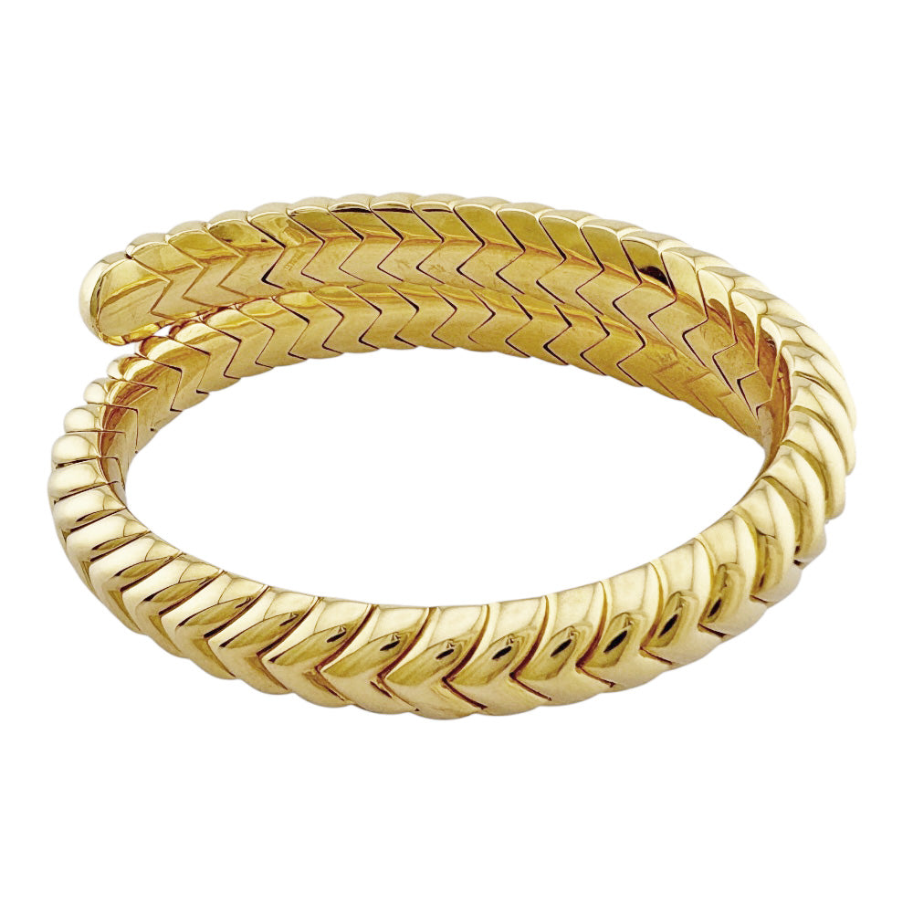 BVLGARI ブルガリ スピーガ バングル 18金 K18イエローゴールド ユニ