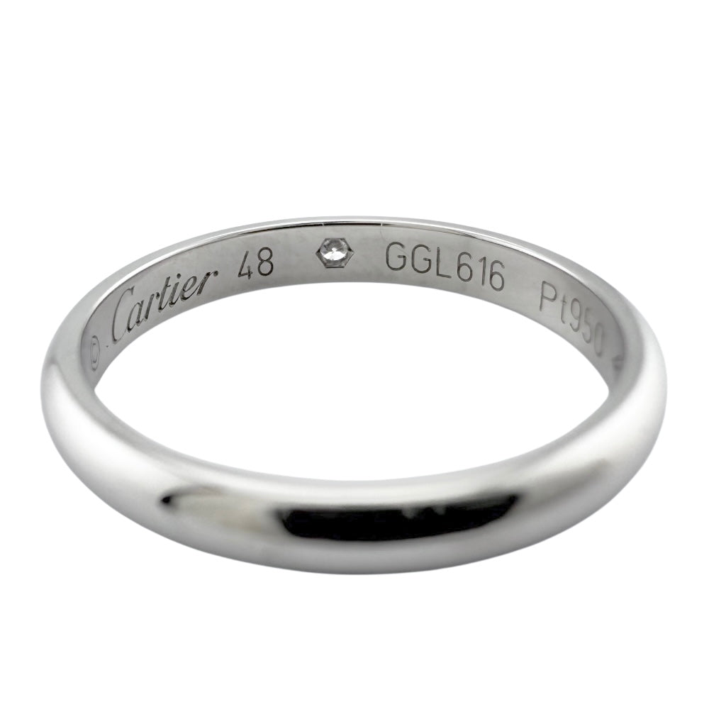 CARTIER カルティエ ウエディングバンド リング 指輪 8号 Pt950