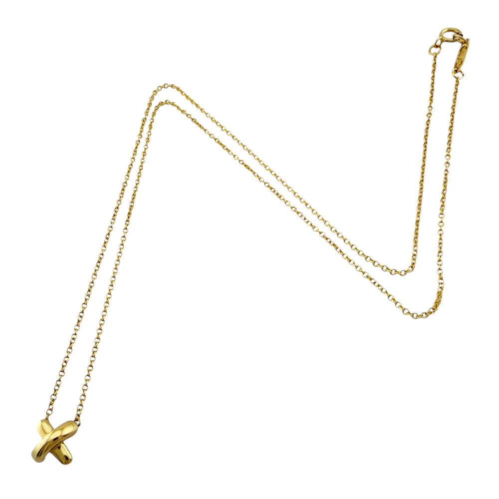 TIFFANY&Co. ティファニー クロスステッチ ネックレス 18金 K18