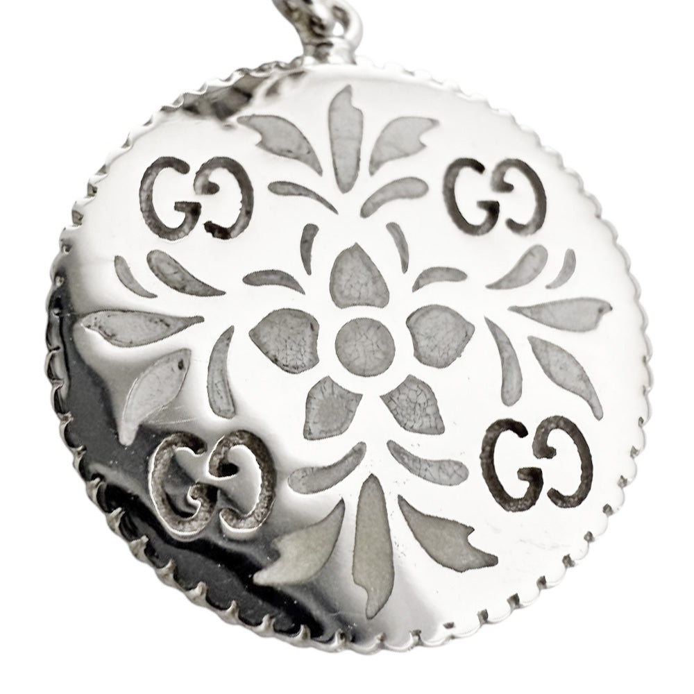 GUCCI グッチ アイコンブルーム ピアス 18金 K18ホワイトゴールド