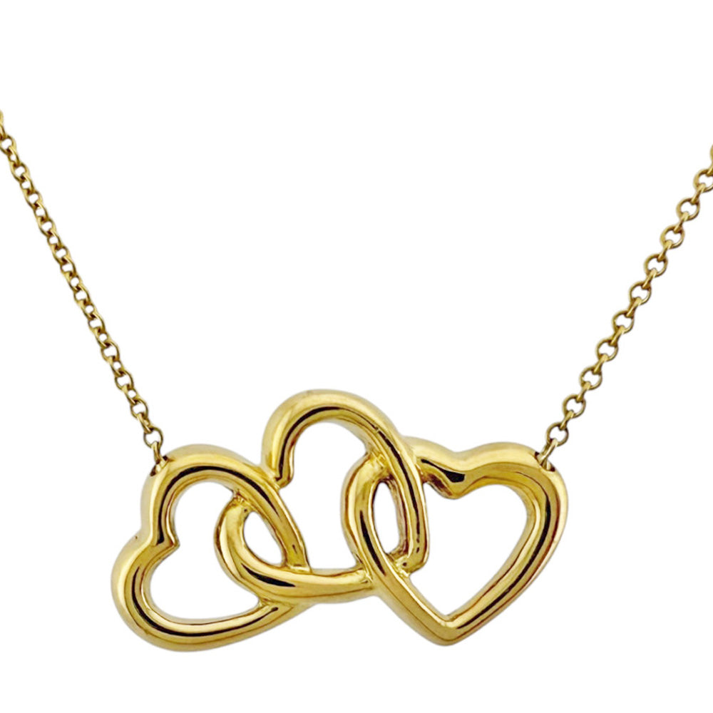 TIFFANY&Co. ティファニー トリプルハート ネックレス 18金 K18
