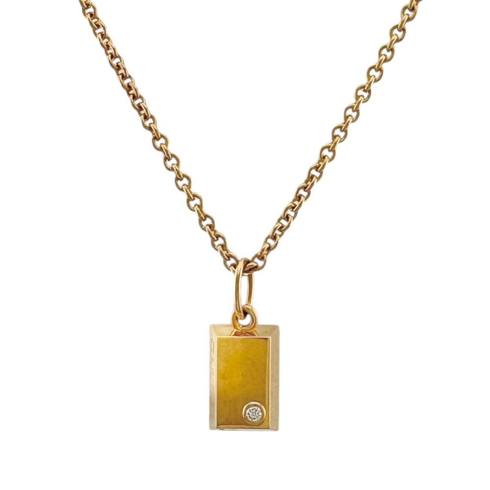 CARTIER カルティエ インゴット ネックレス 18金 K18イエロー