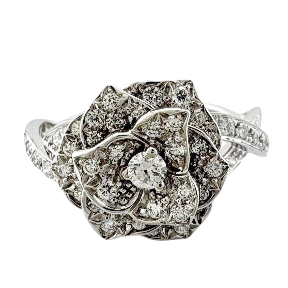 PIAGET ピアジェ ローズ リング 指輪 8号 18金 K18ホワイトゴールド