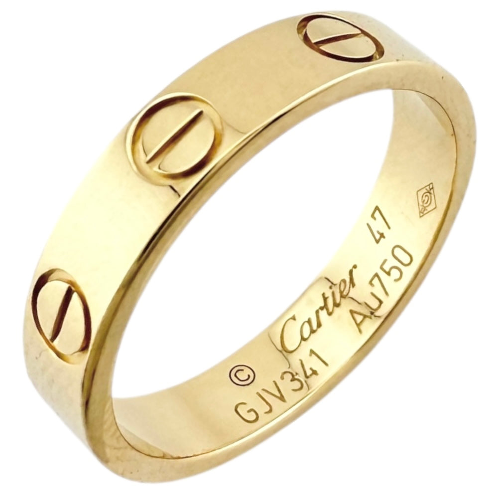 Cartier カルティエ ミニラブリング k18 イエローゴールド LOVE（Cartier） カルティエ Cartier ミニ ラブ リング 指輪