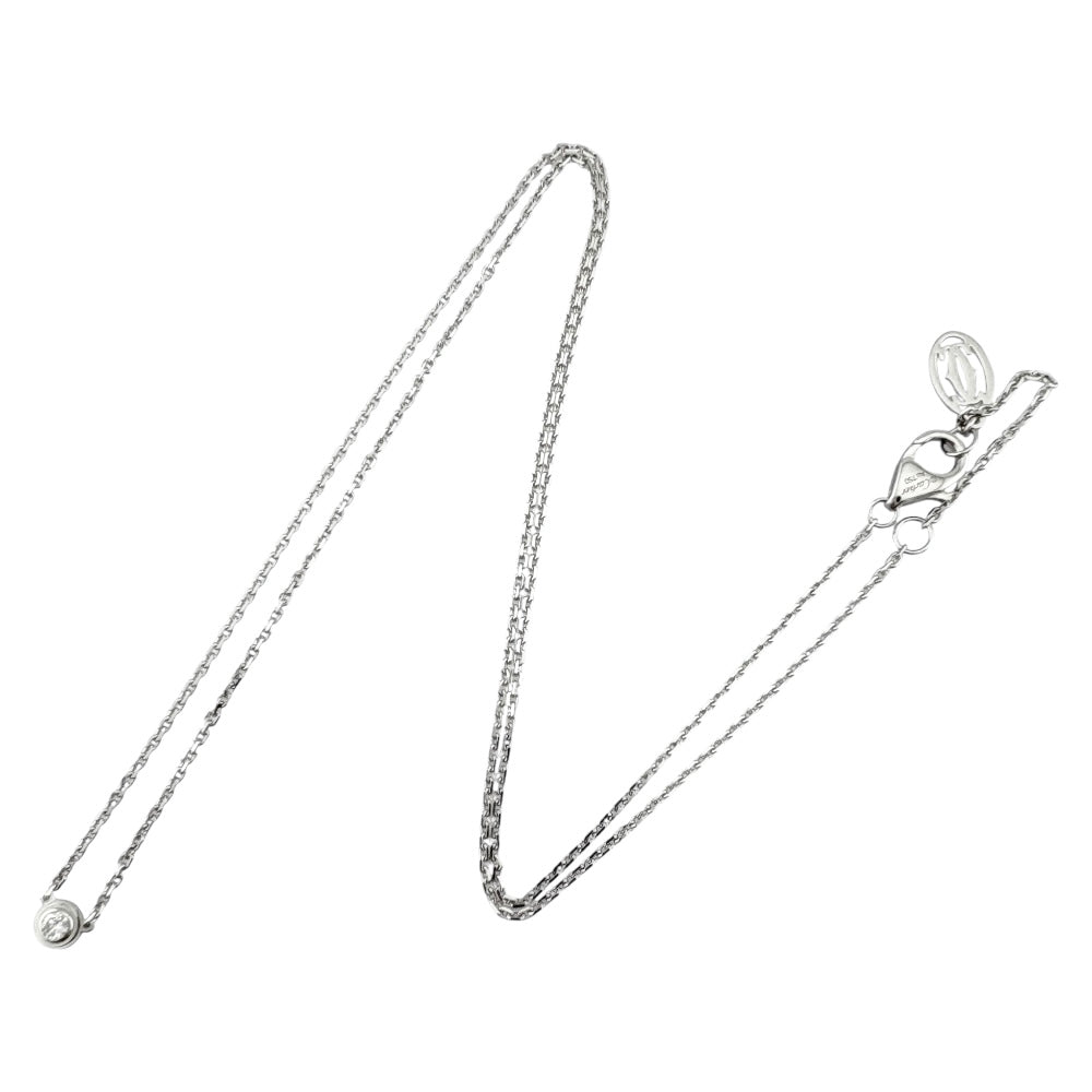 CARTIER カルティエ ダムールディアマンレジェ 約0.04ct ネックレス 18