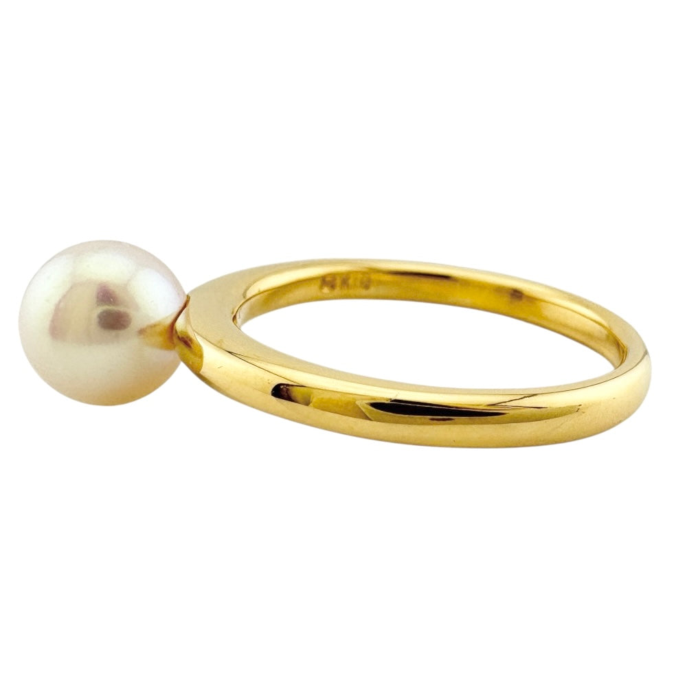 ミキモト真珠島 ゴールド リング K18 10号 MIKIMOTO ミキモト リング 指輪 10号 18金 K18イエローゴールド